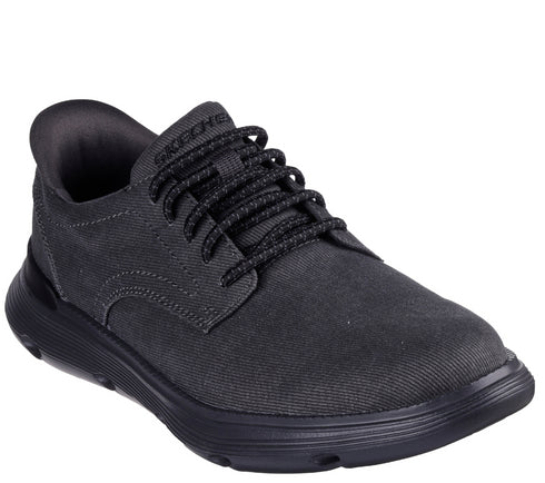 Pantofi sport, barbati, SKECHERS GARZA CLIVE SLIP-INS 205352-BLK negru, textil